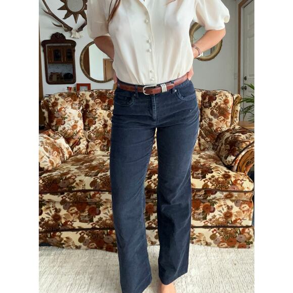 Vintage Talbots Petites Navy Corduroy Pants - Picture 2 of 5